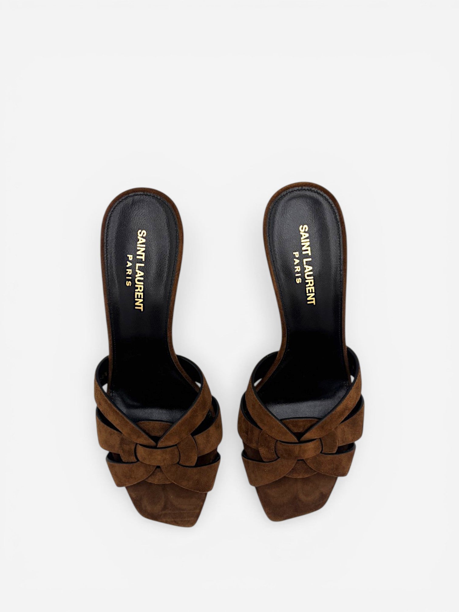 Saint Laurent Tribute Suede Mules, image 2 of 5