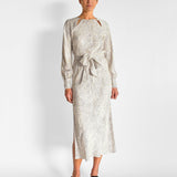 Willow Silk Midi Dress, image 2 of 4