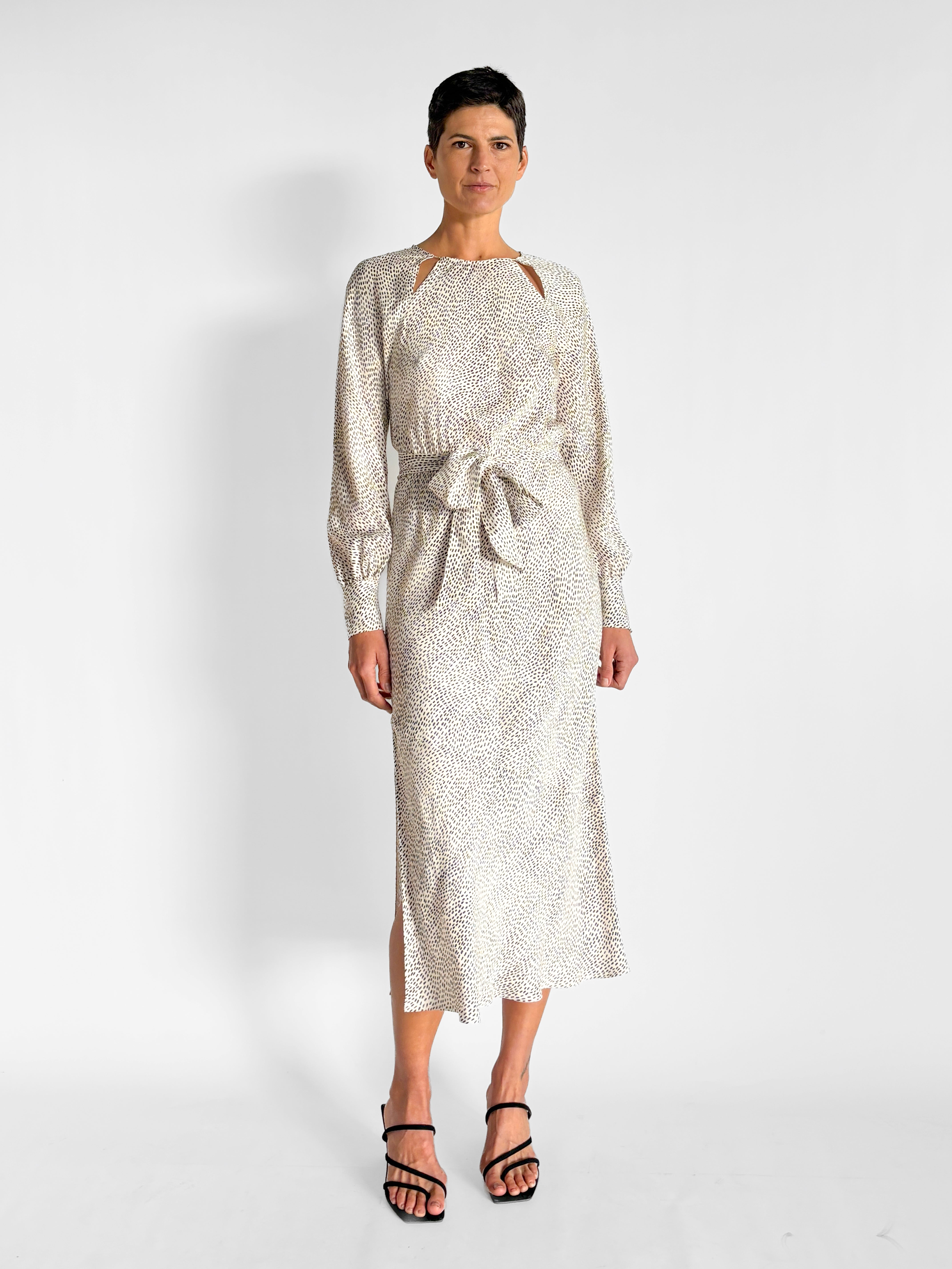 Willow Silk Midi Dress, image 2 of 4