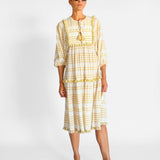 Zimmermann Striped Woven Tassel Midi Dress, image 2 of 5