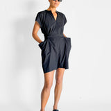 Bassike Wrap Playsuit, image 2 of 5