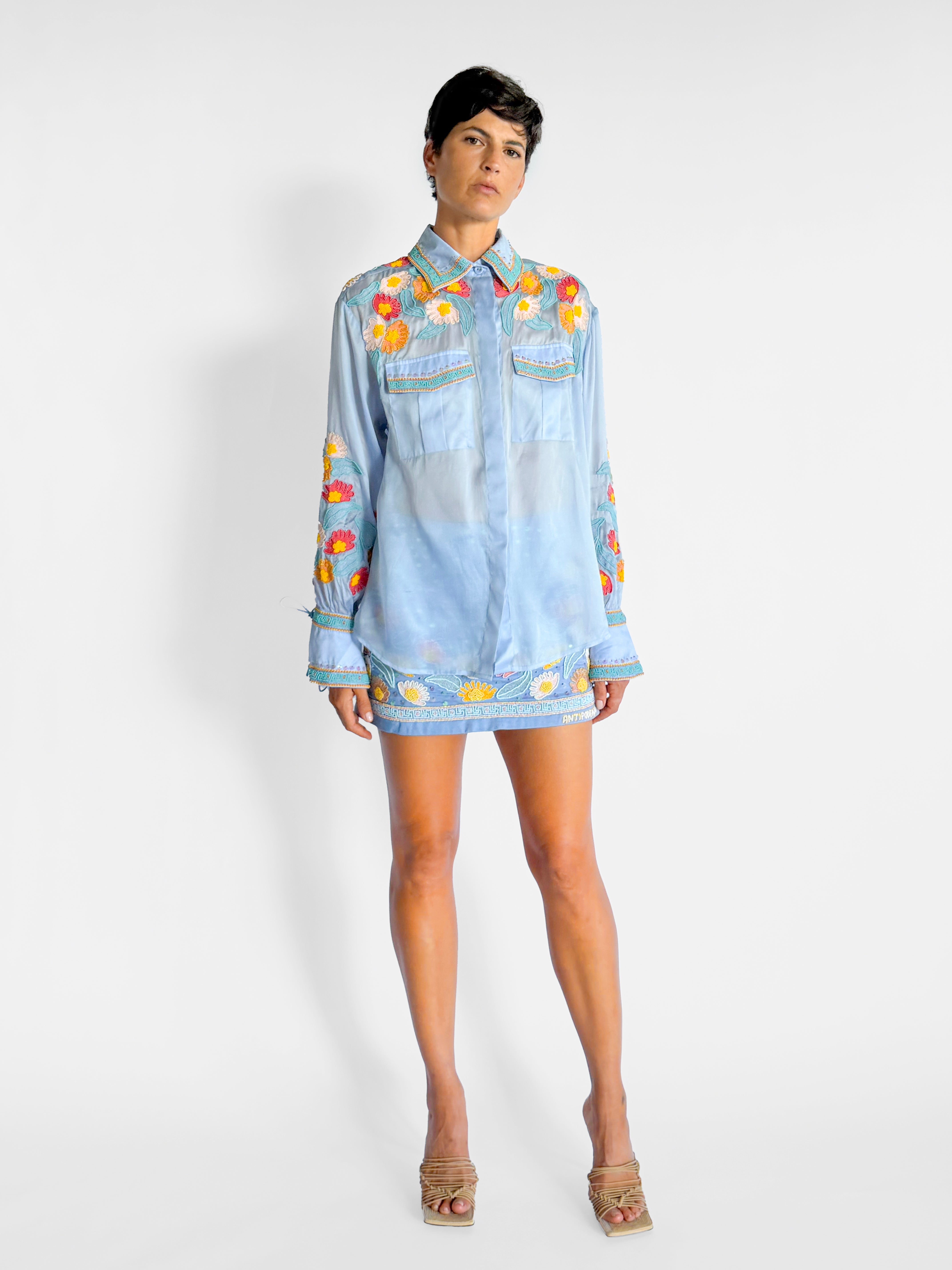 Antipodean Sunny Oversized Blouse and Mini Skirt Set, image 2 of 8