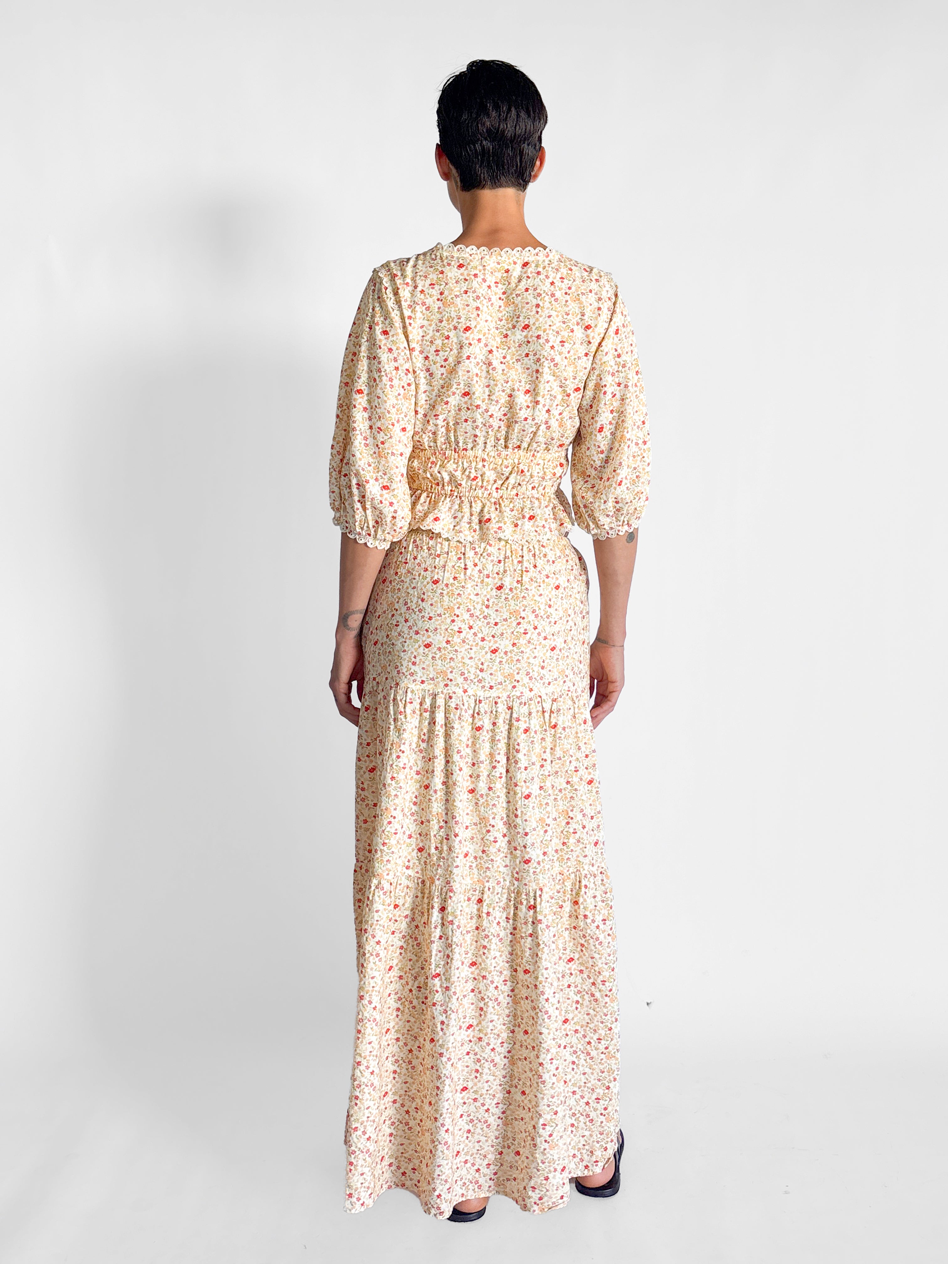 Peony Weekend Maxi Skirt & Top Set, image 2 of 4