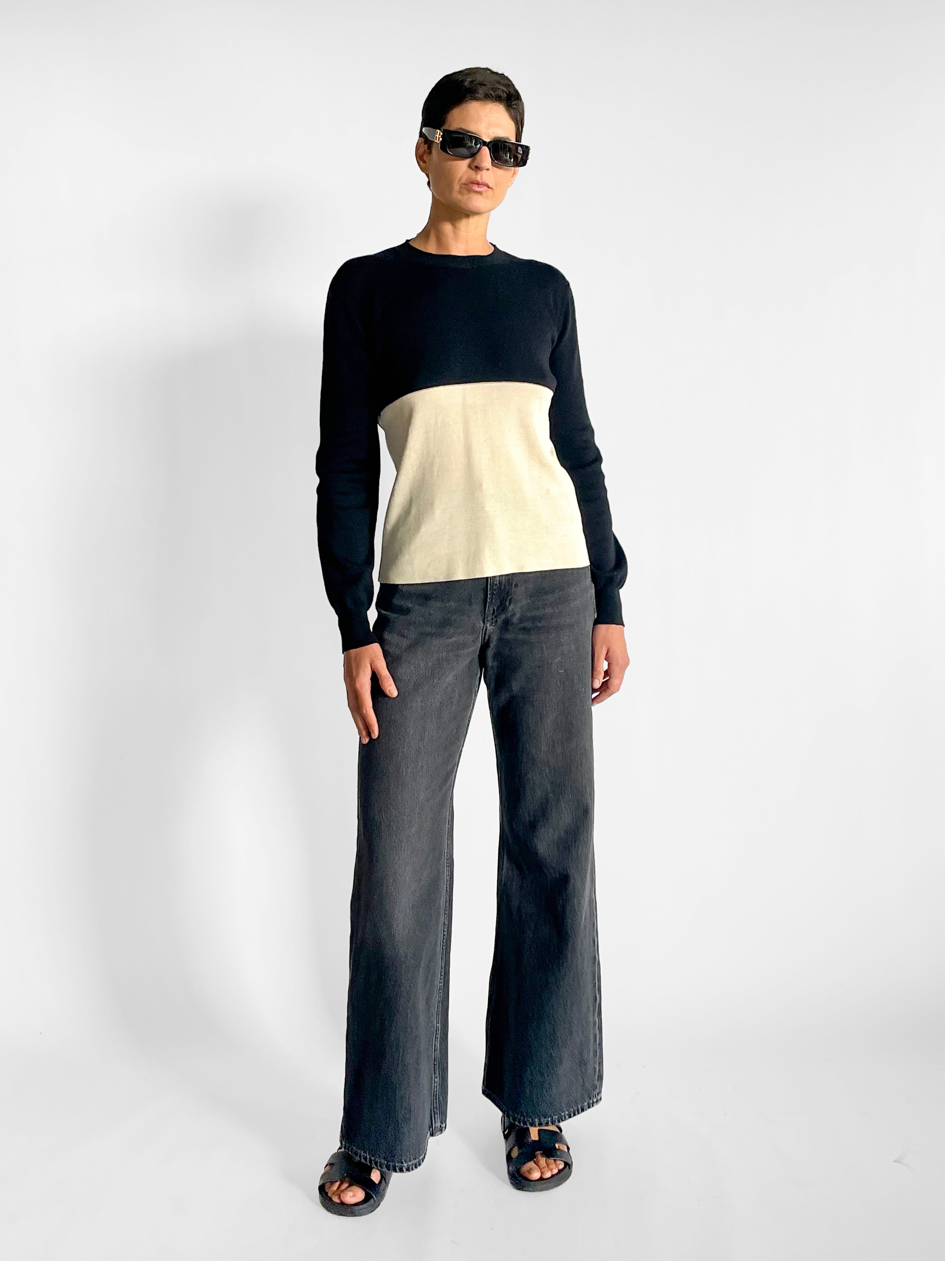 Jil Sander Contrast Panel Knit Top, image 2 of 6