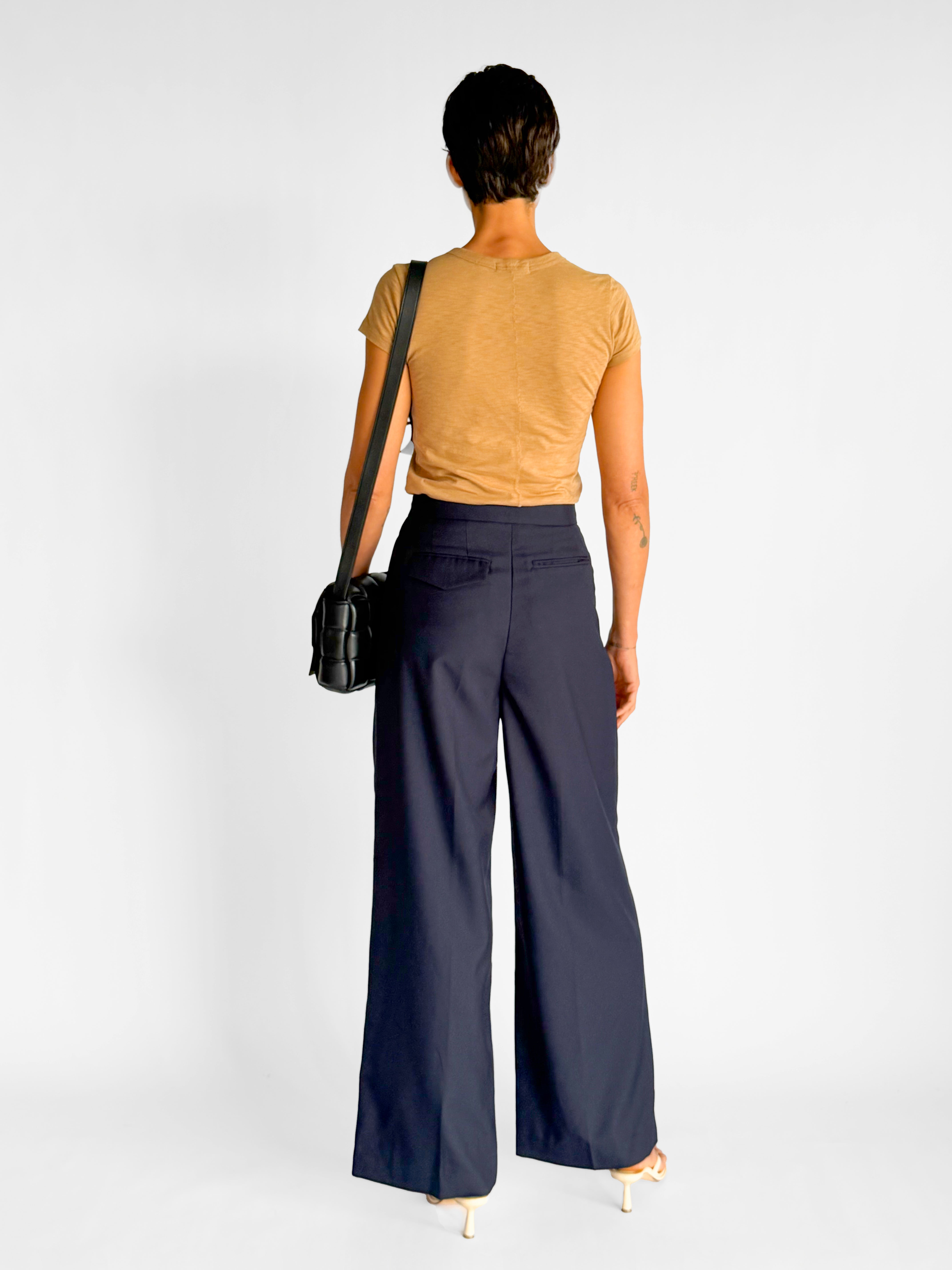 Courtney Zheng Georg Double Pleat Wide Leg Pants, image 2 of 4