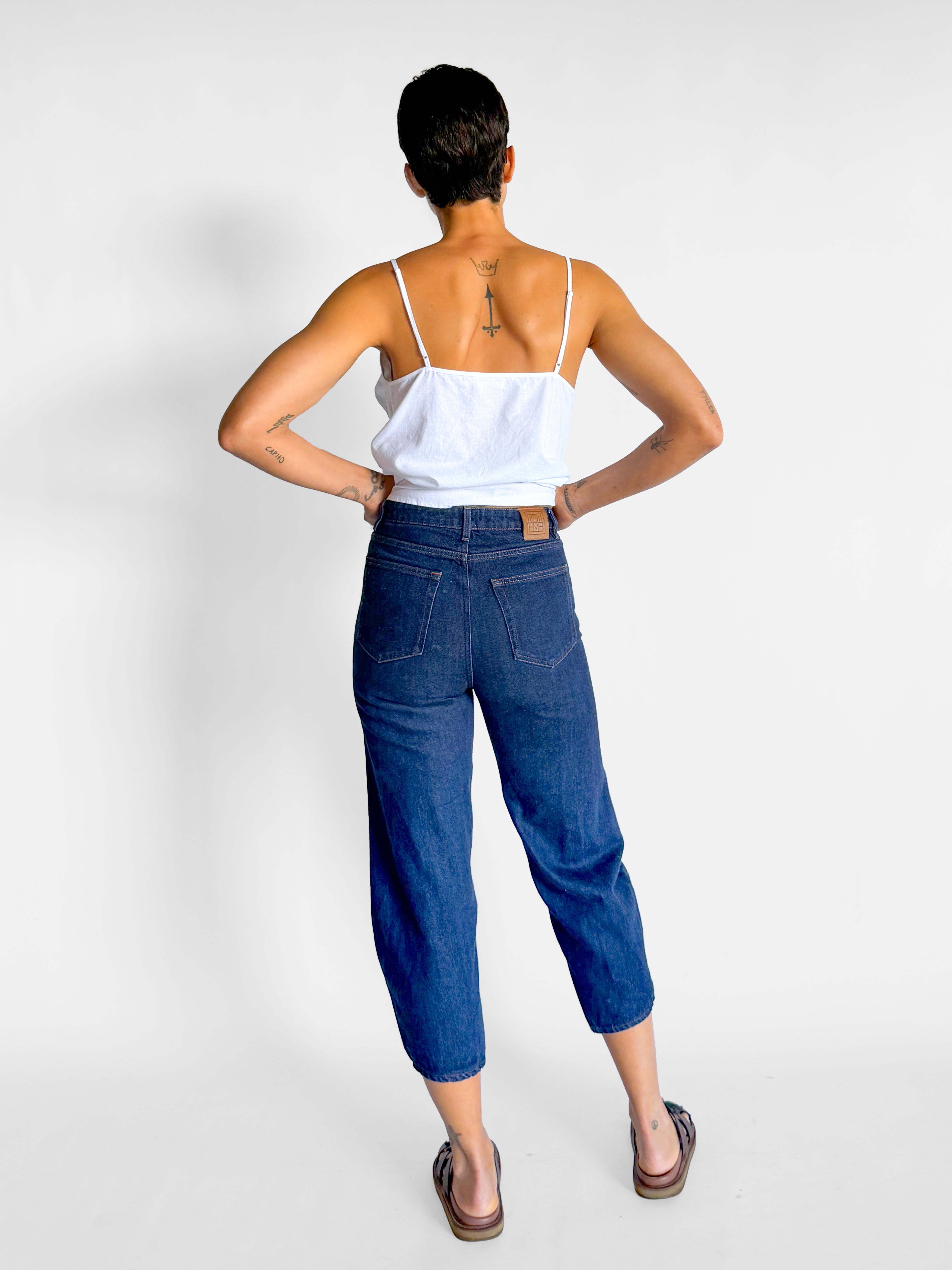 Toteme High Rise Barrel Leg Jean, image 2 of 4