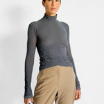 Acne Studios Turtle Neck Sheer Top, image 2 of 5