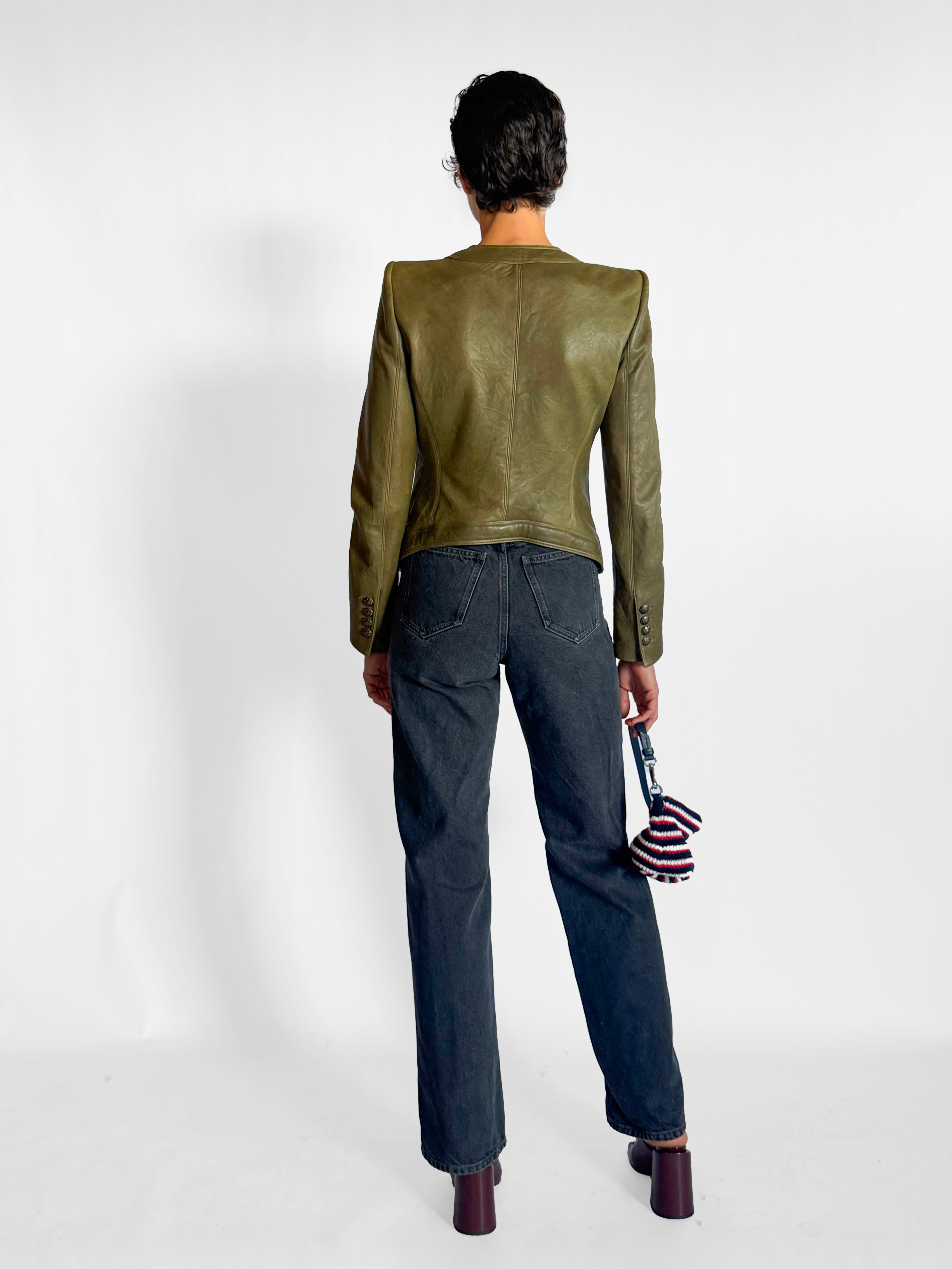 Veronica Beard Leather Dicky Jacket, image 2 of 5