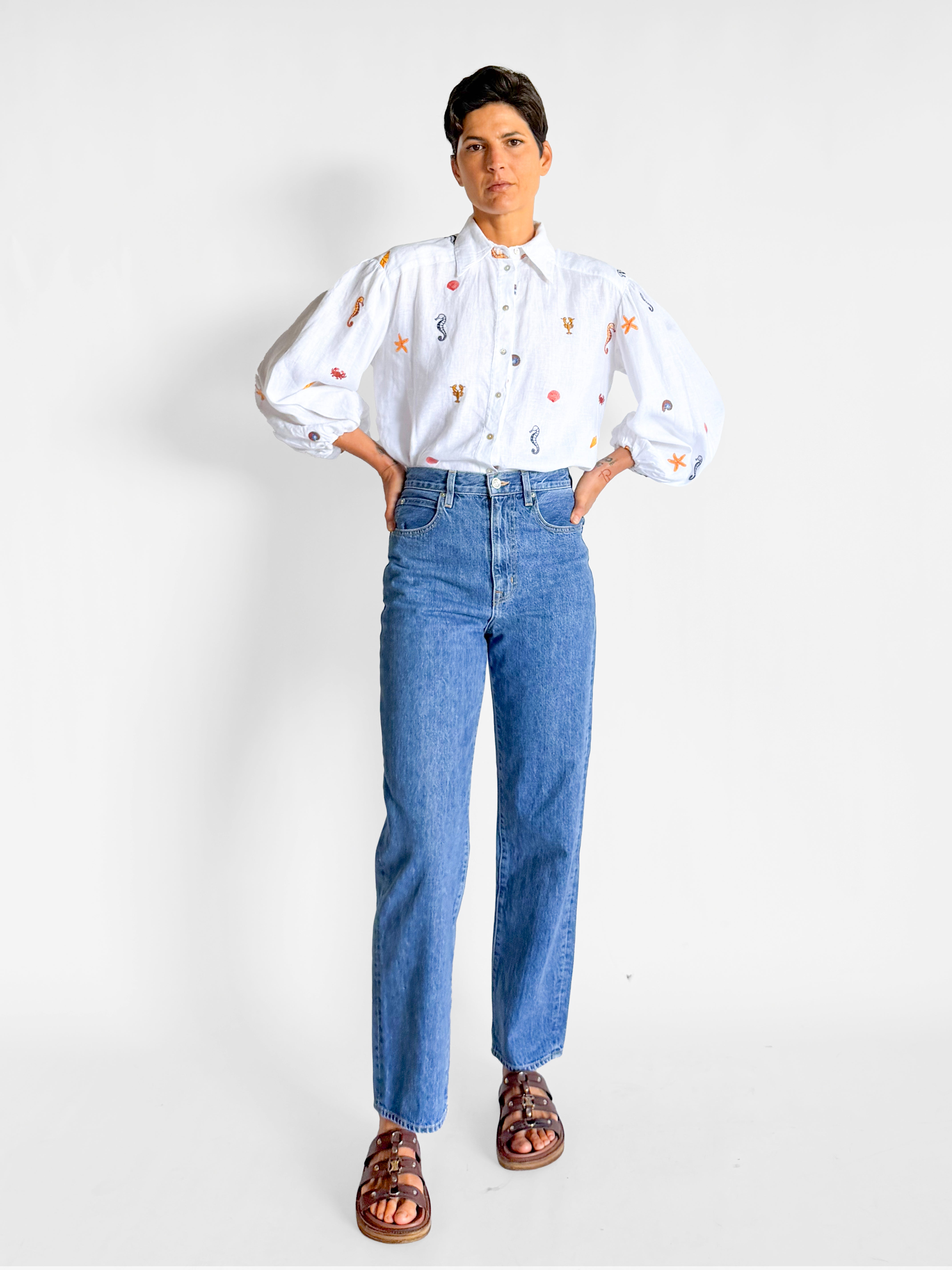 Alemais Under the Sea Embroidered Shirt, image 2 of 6