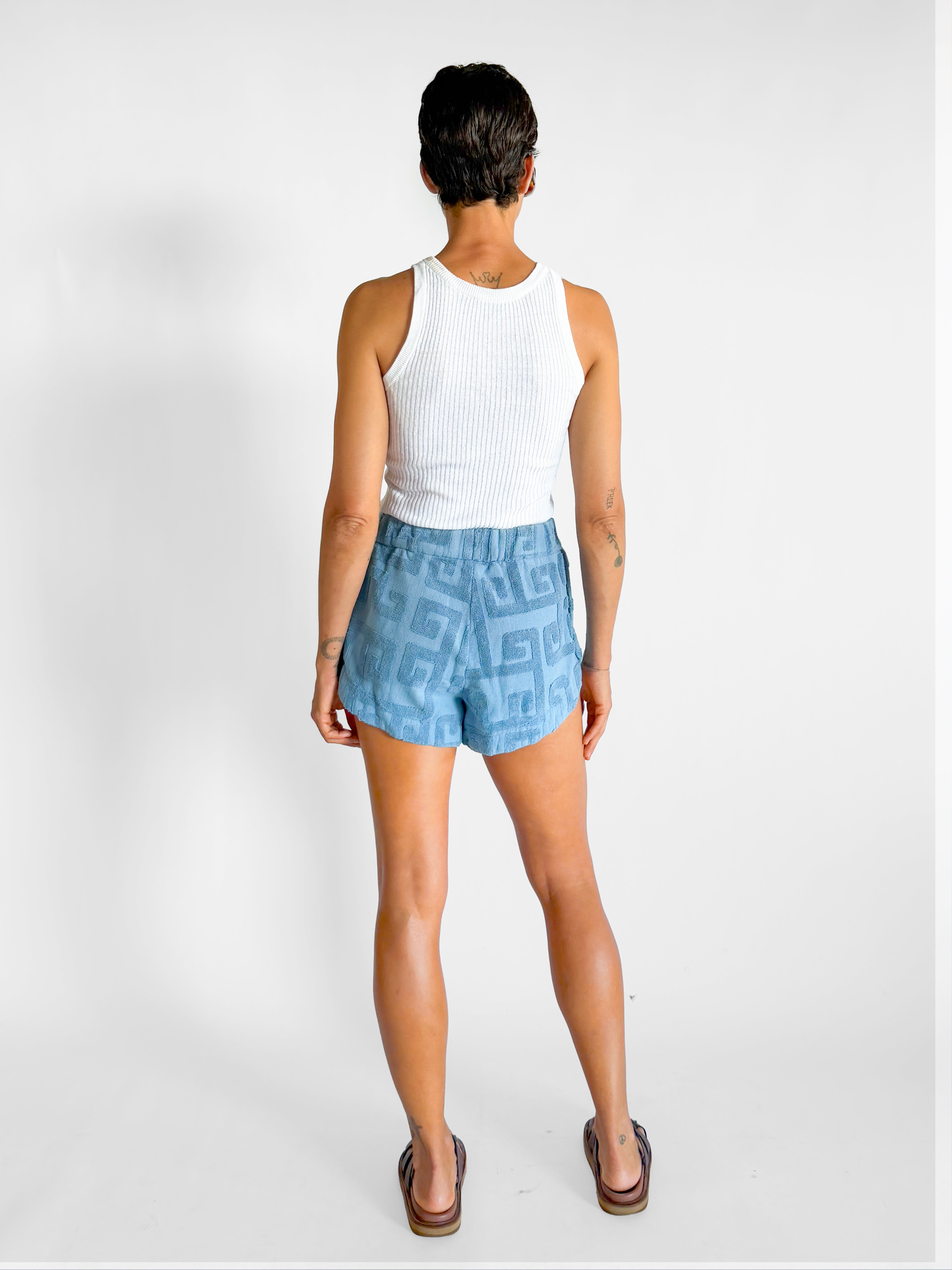 Lucy Folk Playa Cotton Terry Shorts, image 2 of 5