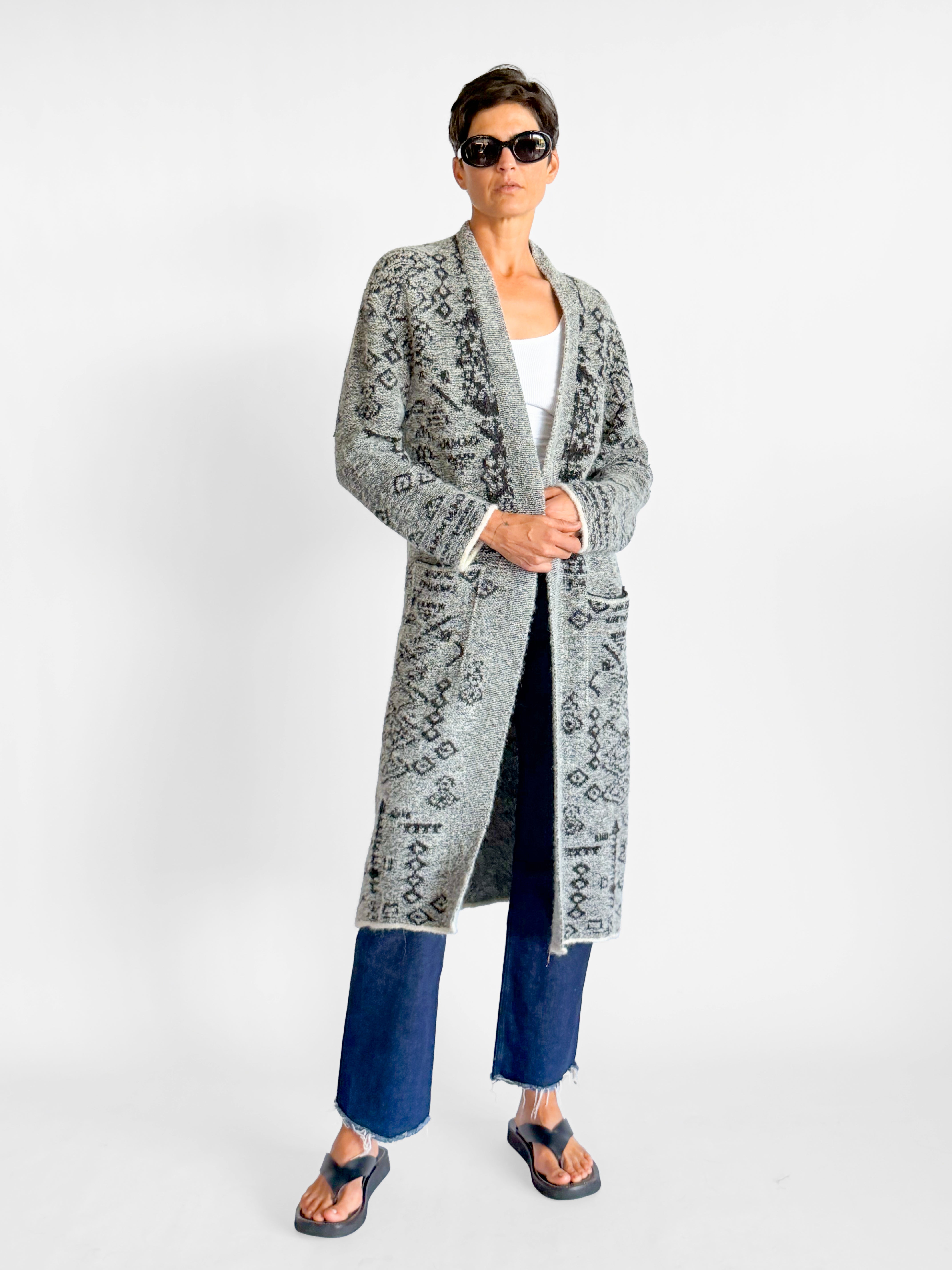 Antik Batik Alpaca Long Knit Cardigan, image 2 of 5