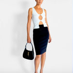 Saint Laurent Mid Rise Pencil Skirt, image 2 of 5