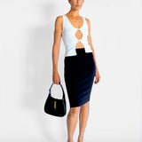 Saint Laurent Mid Rise Pencil Skirt, image 2 of 5
