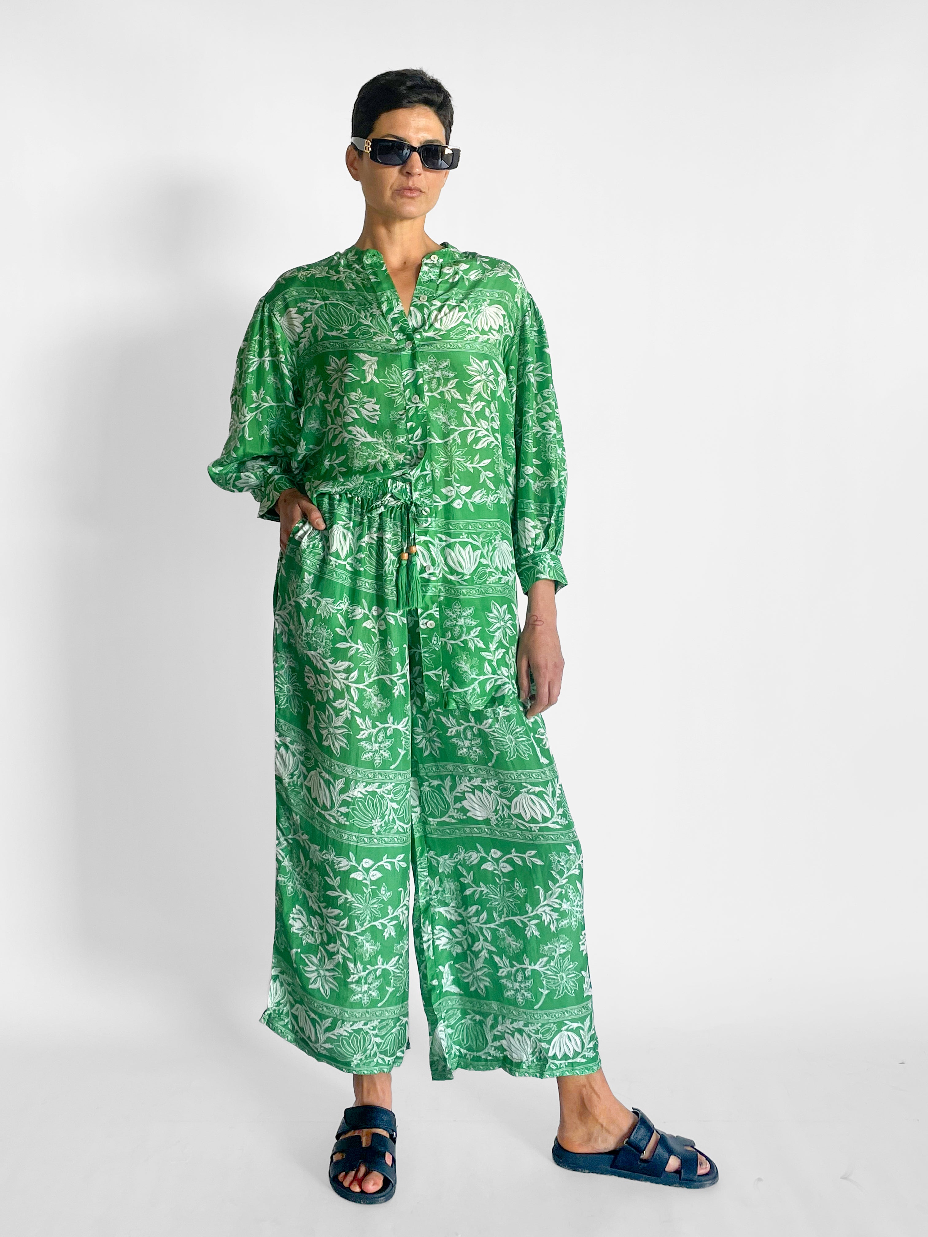 Hannah Tunic & Emmy Silk Pant Set, image 2 of 6
