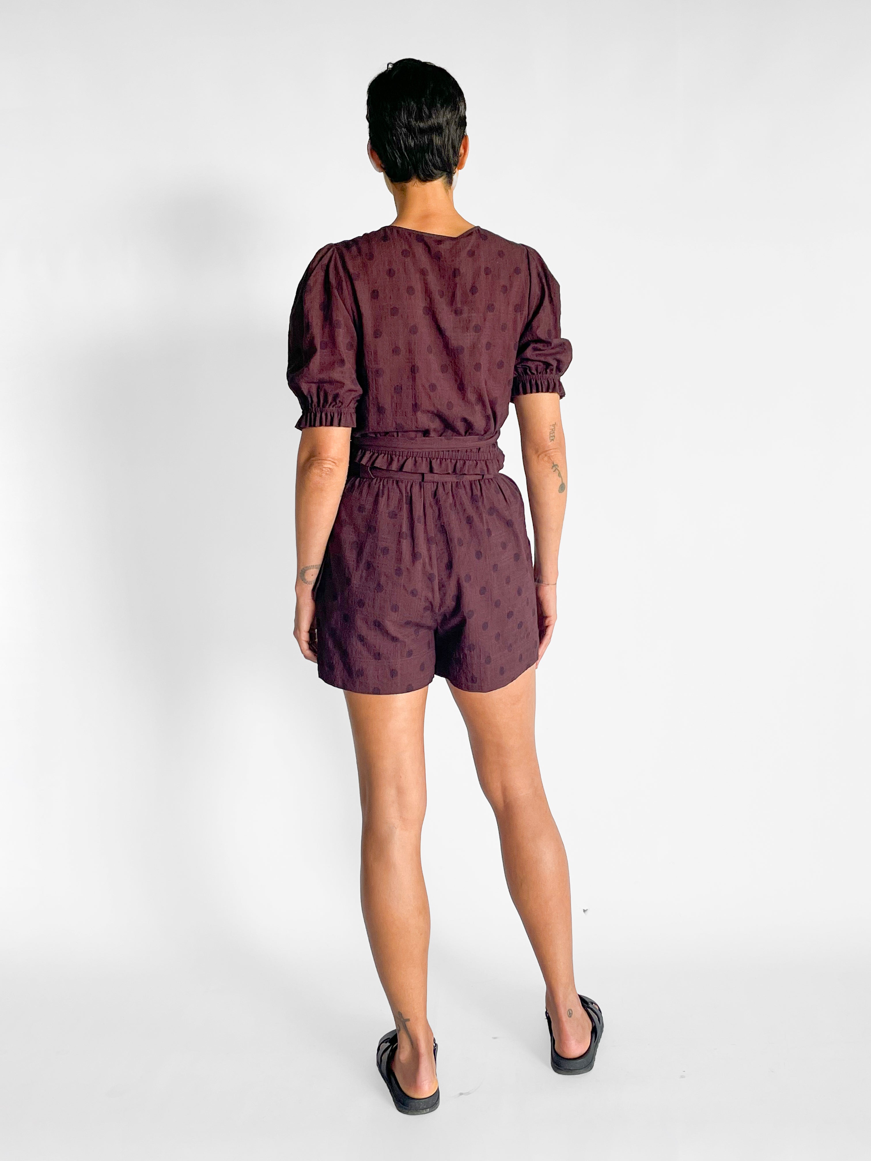 Peony Belted Shorts, image 2 of 5