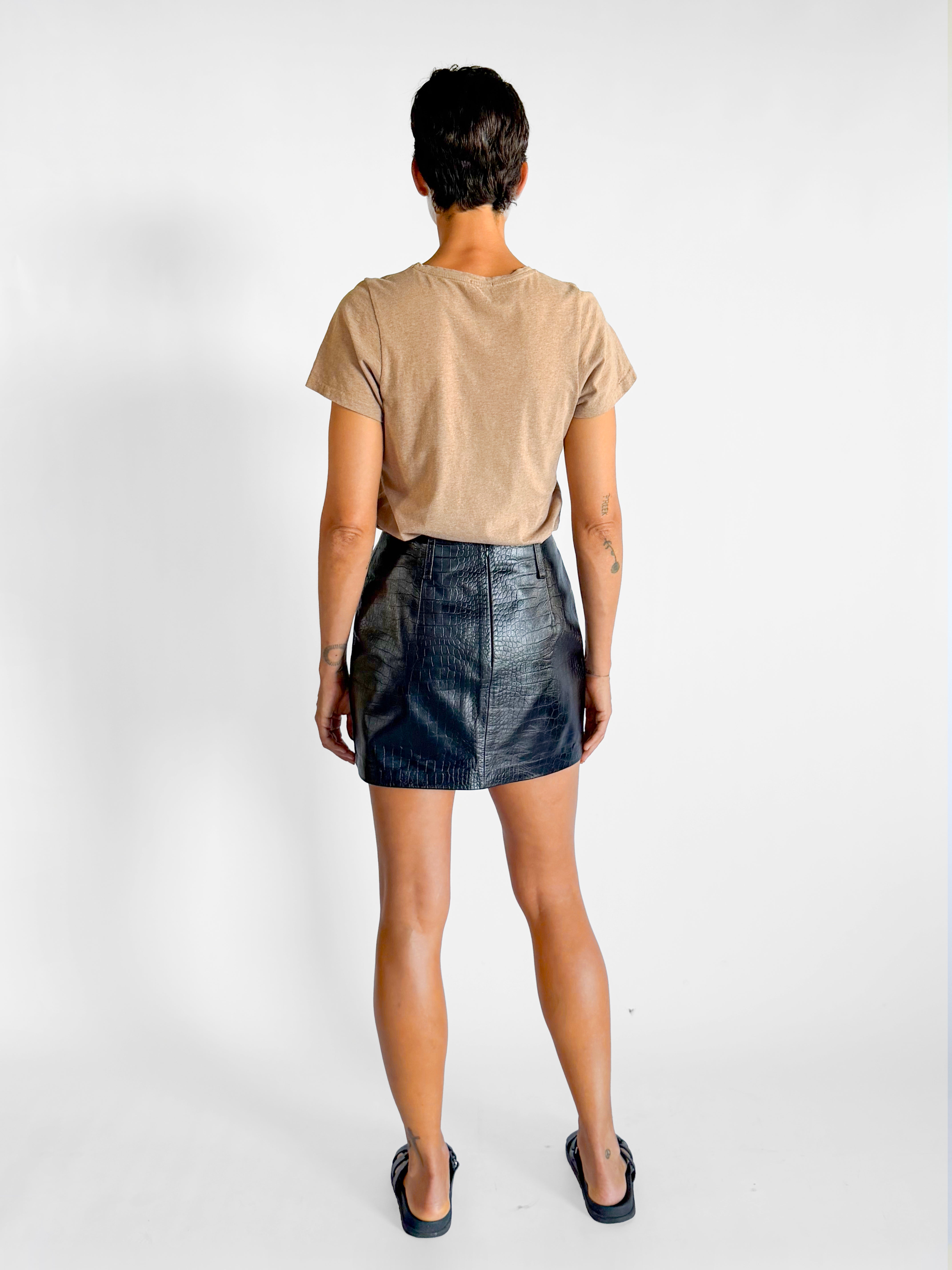 Camilla and Marc Florian Leather Mini Skirt, image 2 of 4