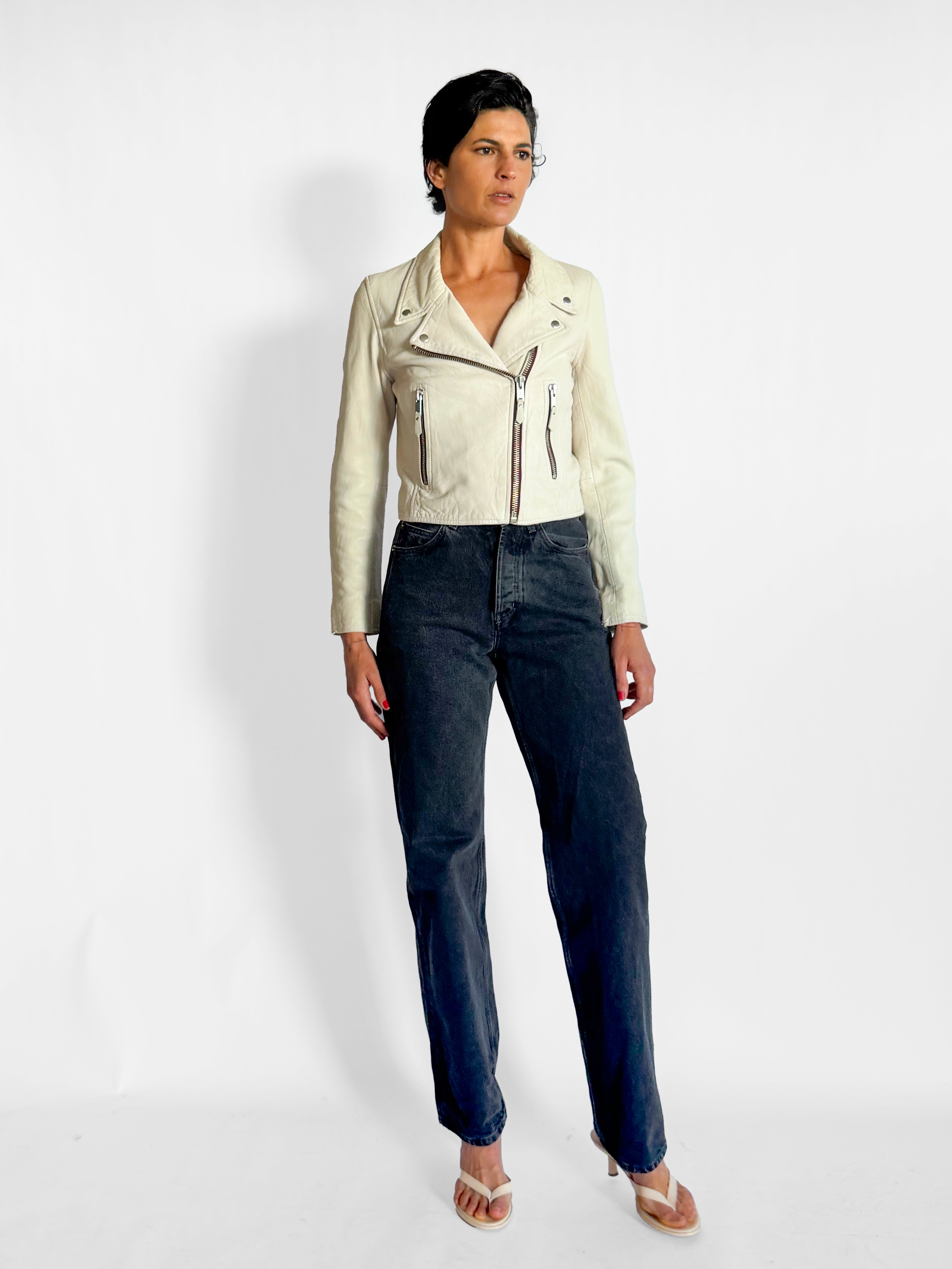 Isabel Marant Aken Washed Leather Jacket, image 2 of 4