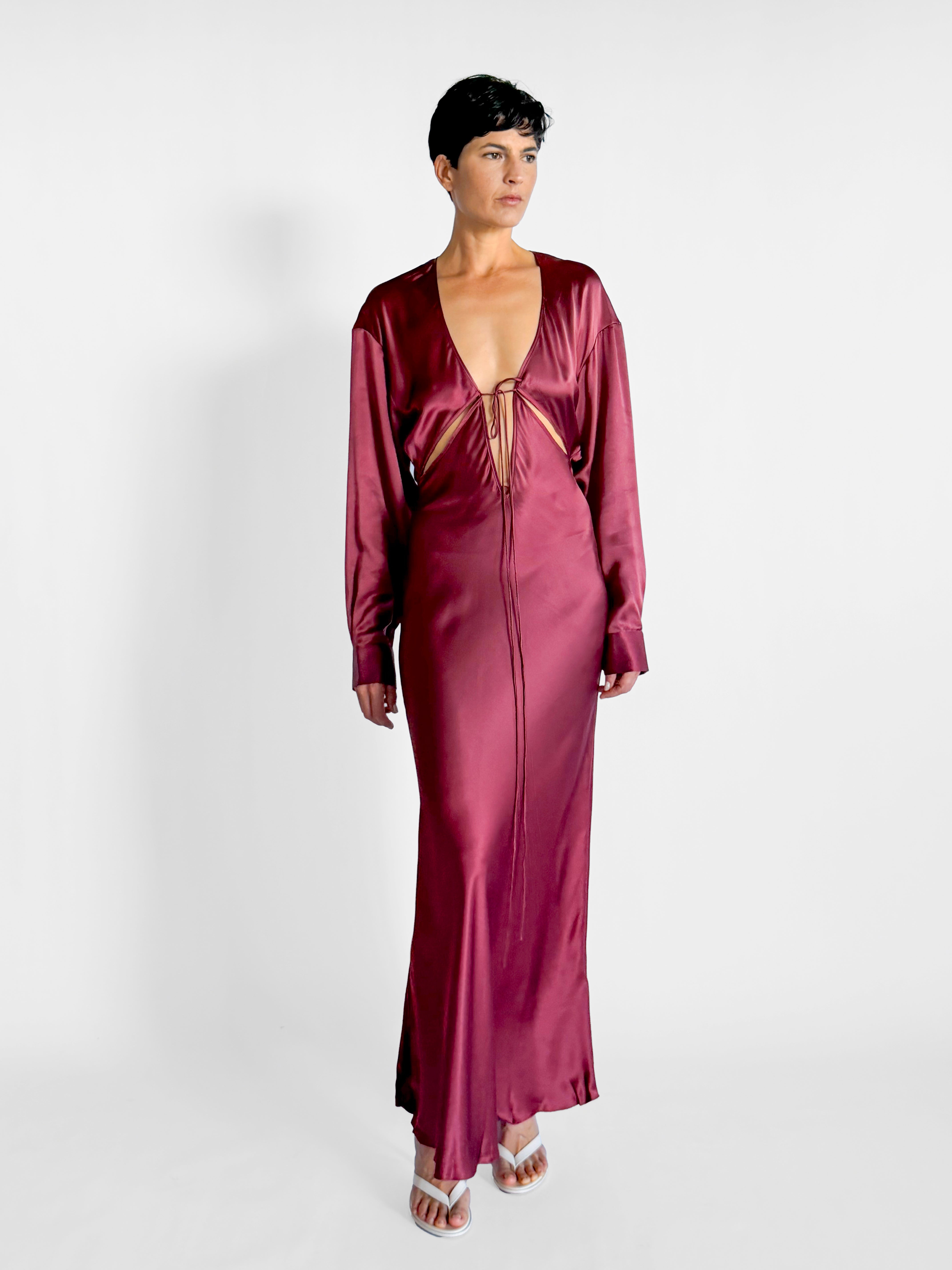 Christopher Esber Triquetta Front Tie Shirt Dress, image 2 of 5