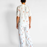 Ginia Isla Silk Shirt & Pants Set, image 2 of 5