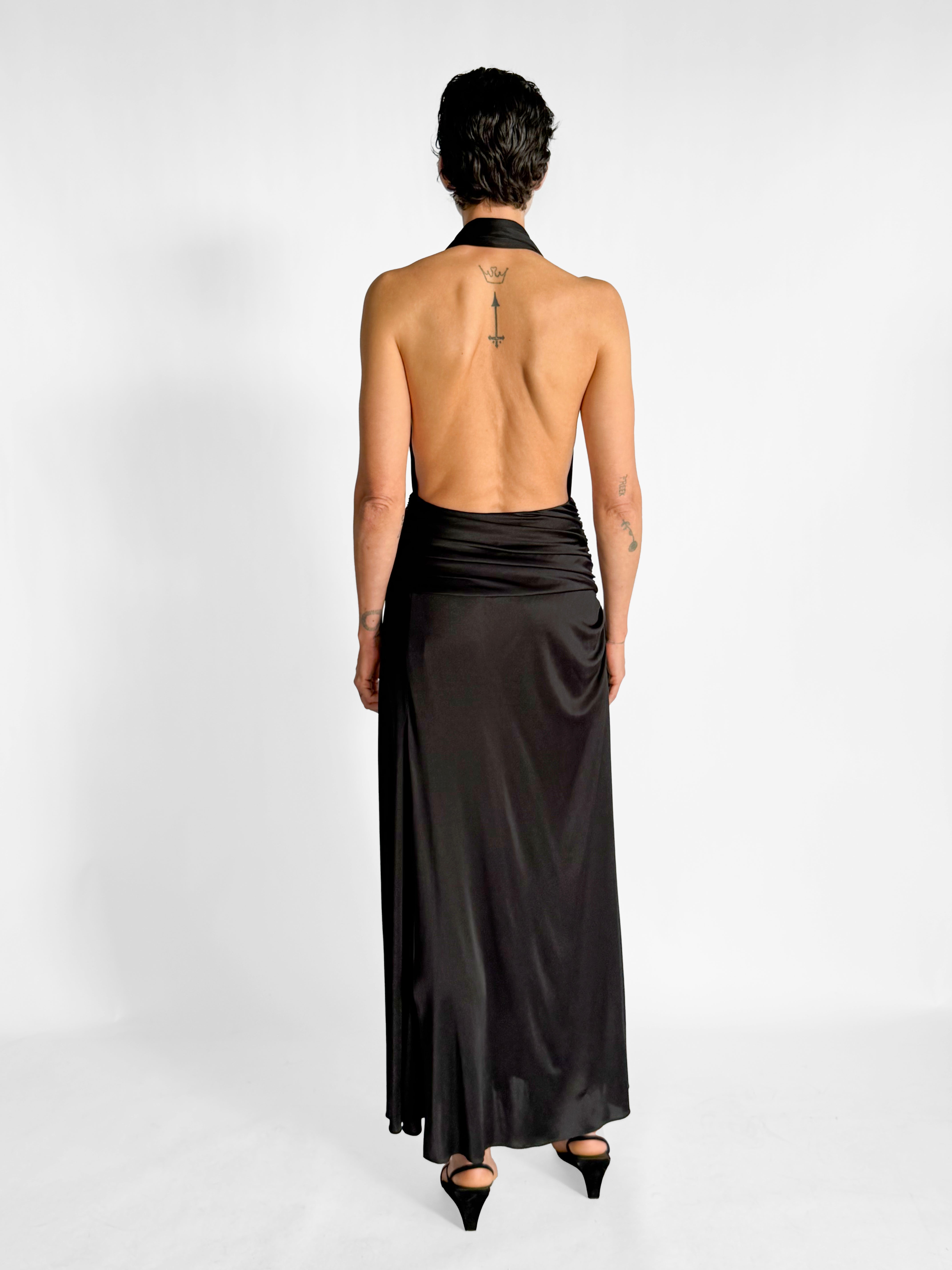 Courtney Zheng Selene Plunge Jersey Gown, image 2 of 5