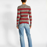 Proenza Schouler Long Sleeved Marled Striped Sweater, image 2 of 5