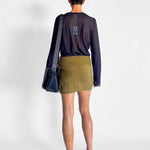 Nagnata Brushed Alpaca Mini Skirt, image 2 of 5