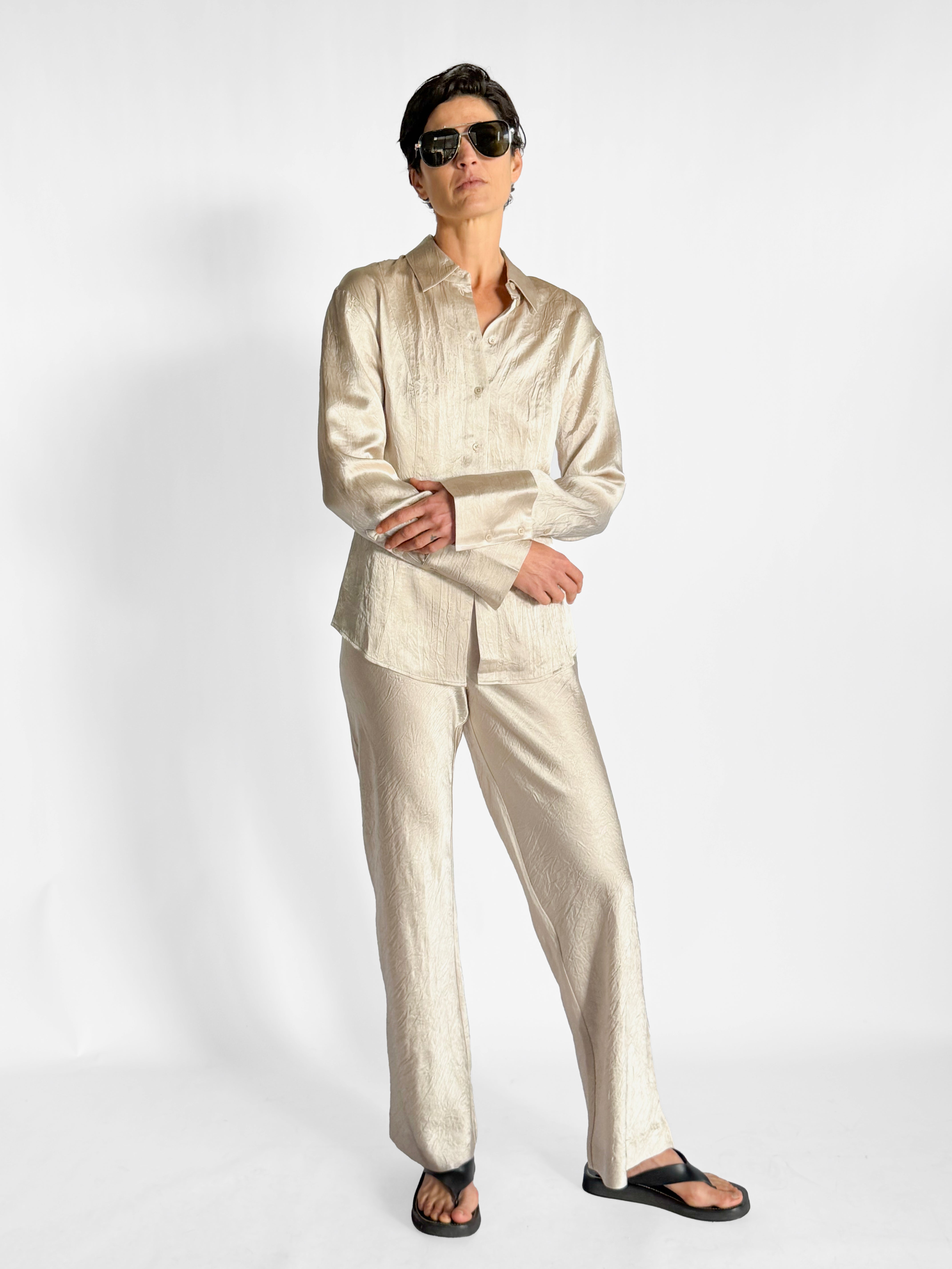 Eaves Loretta Bias Pant & Freda Slim Shirt Set, image 2 of 6