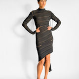 Dion Lee Asymmetric pointelle minidress, image 2 of 5