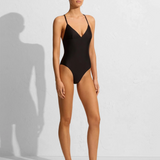 xxxx Plunge Maillot (first pic correct but has straight straps at back)