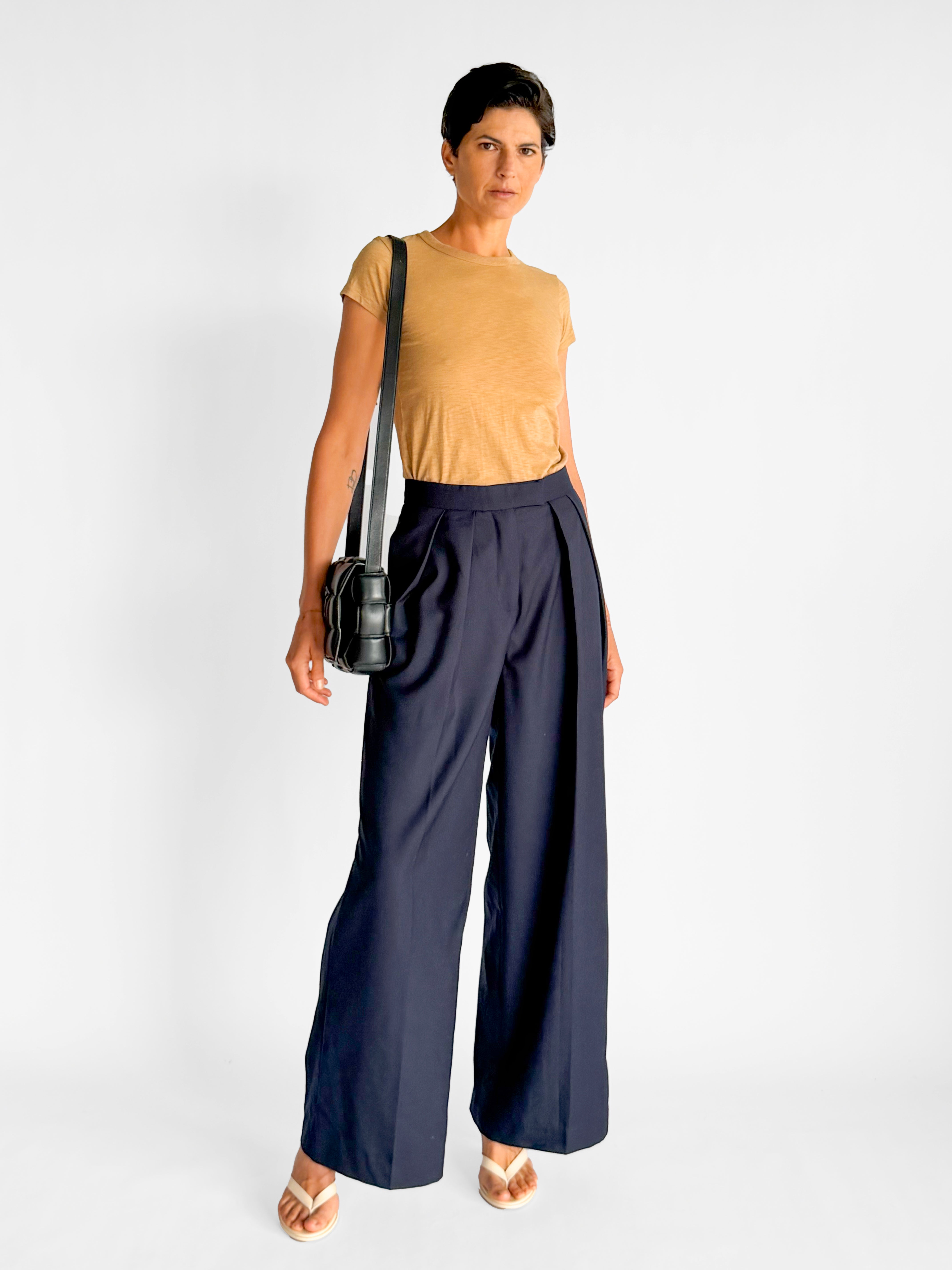 Courtney Zheng Georg Double Pleat Wide Leg Pants, image 3 of 4