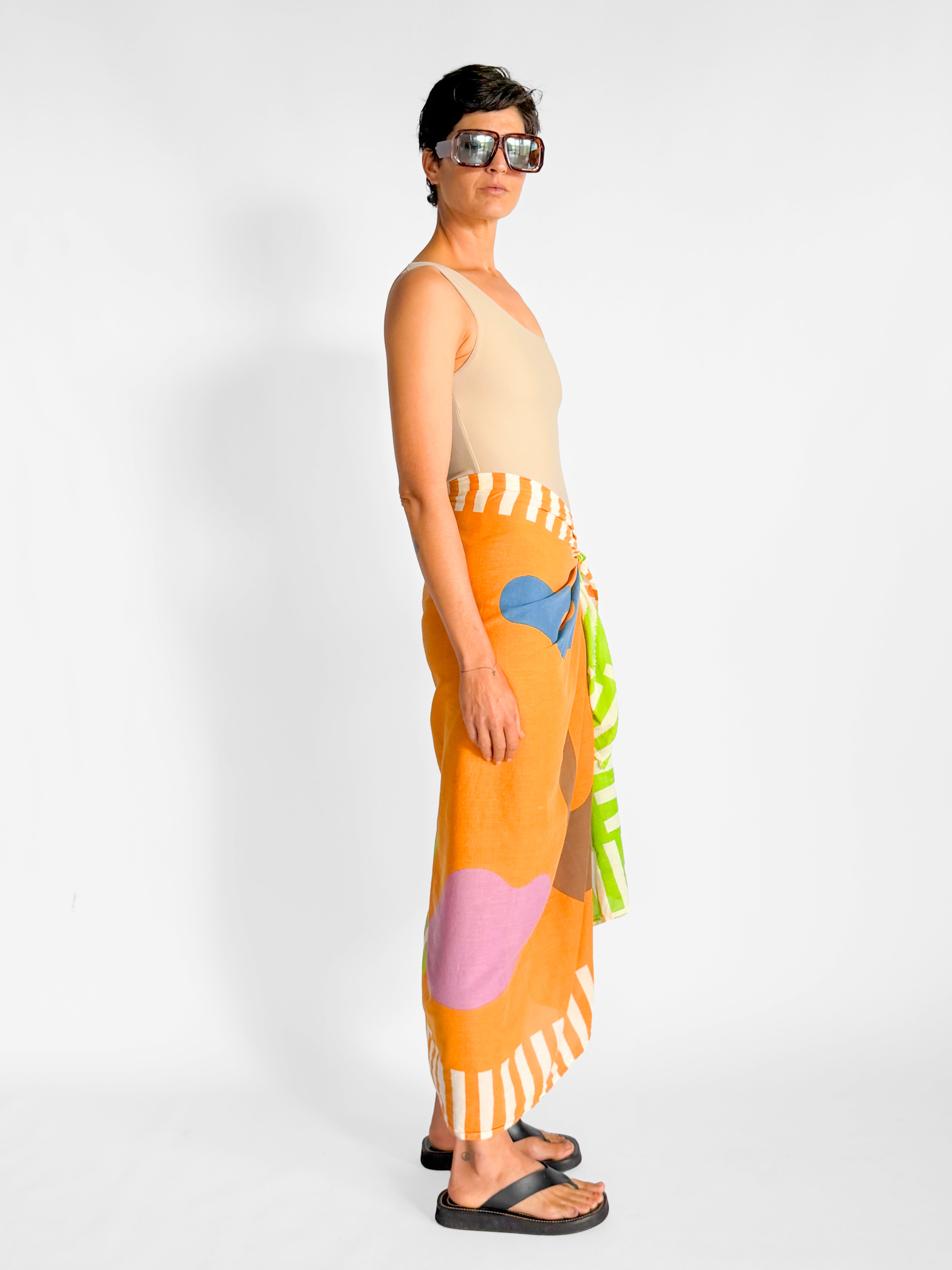 Lucy Folk Lucy Folk Hand Printed Sarong, image 3 of 4