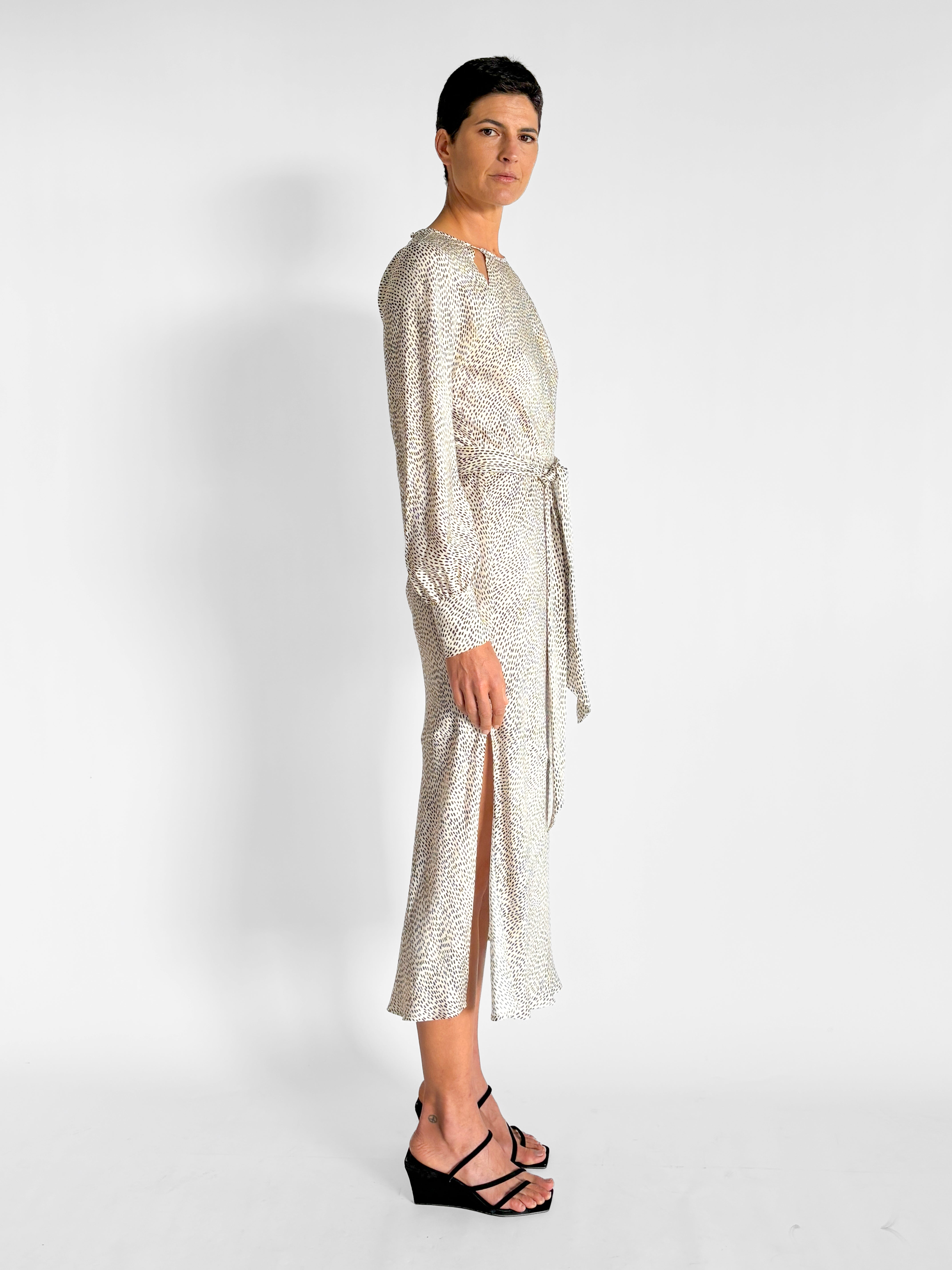 Willow Silk Midi Dress, image 3 of 4