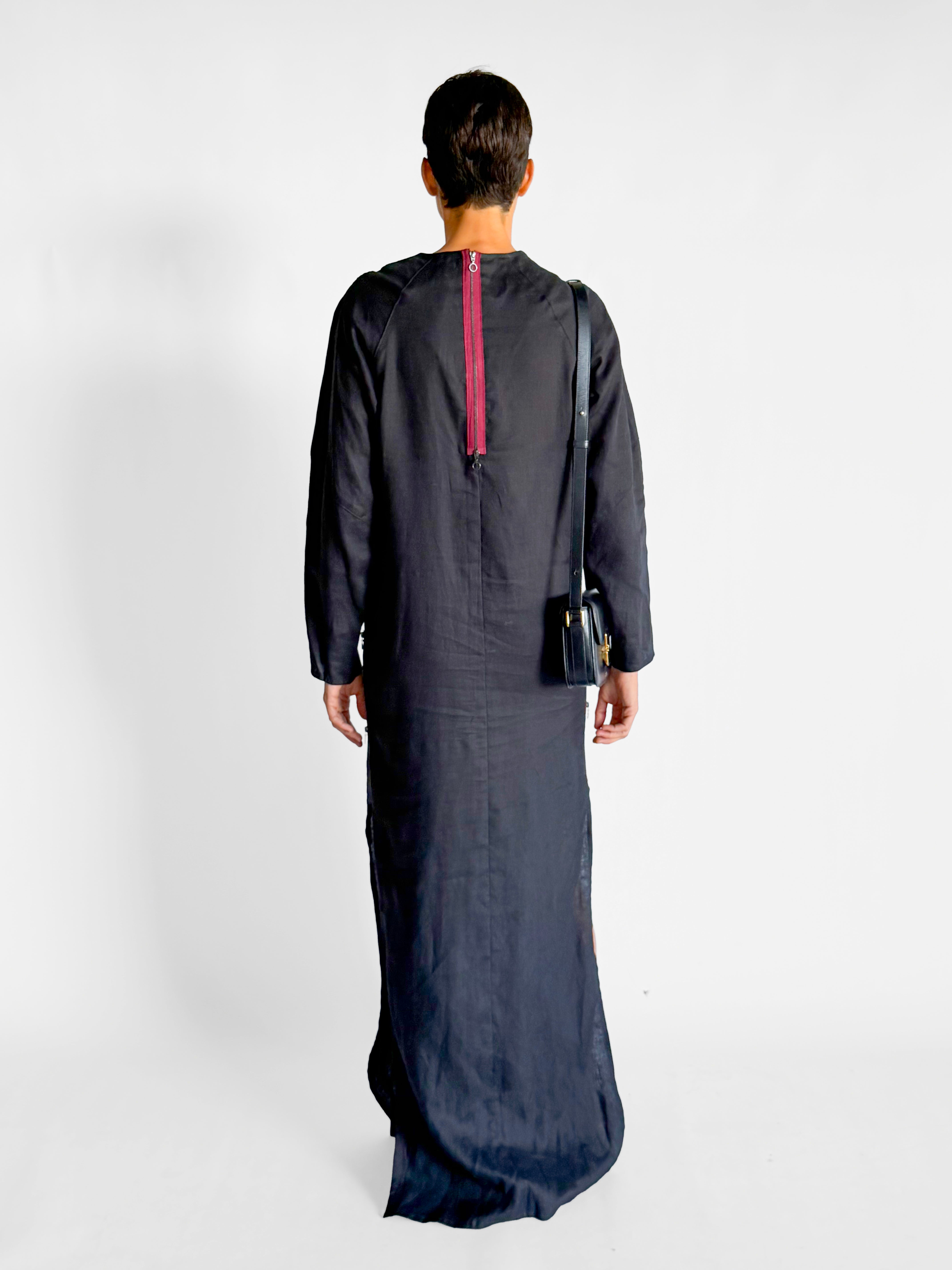 Albus Lumen Long Sleeve Linen Dress, image 3 of 5