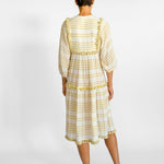 Zimmermann Striped Woven Tassel Midi Dress, image 3 of 5