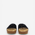 Chloe Wavy Crochet Platform Slides, image 3 of 4