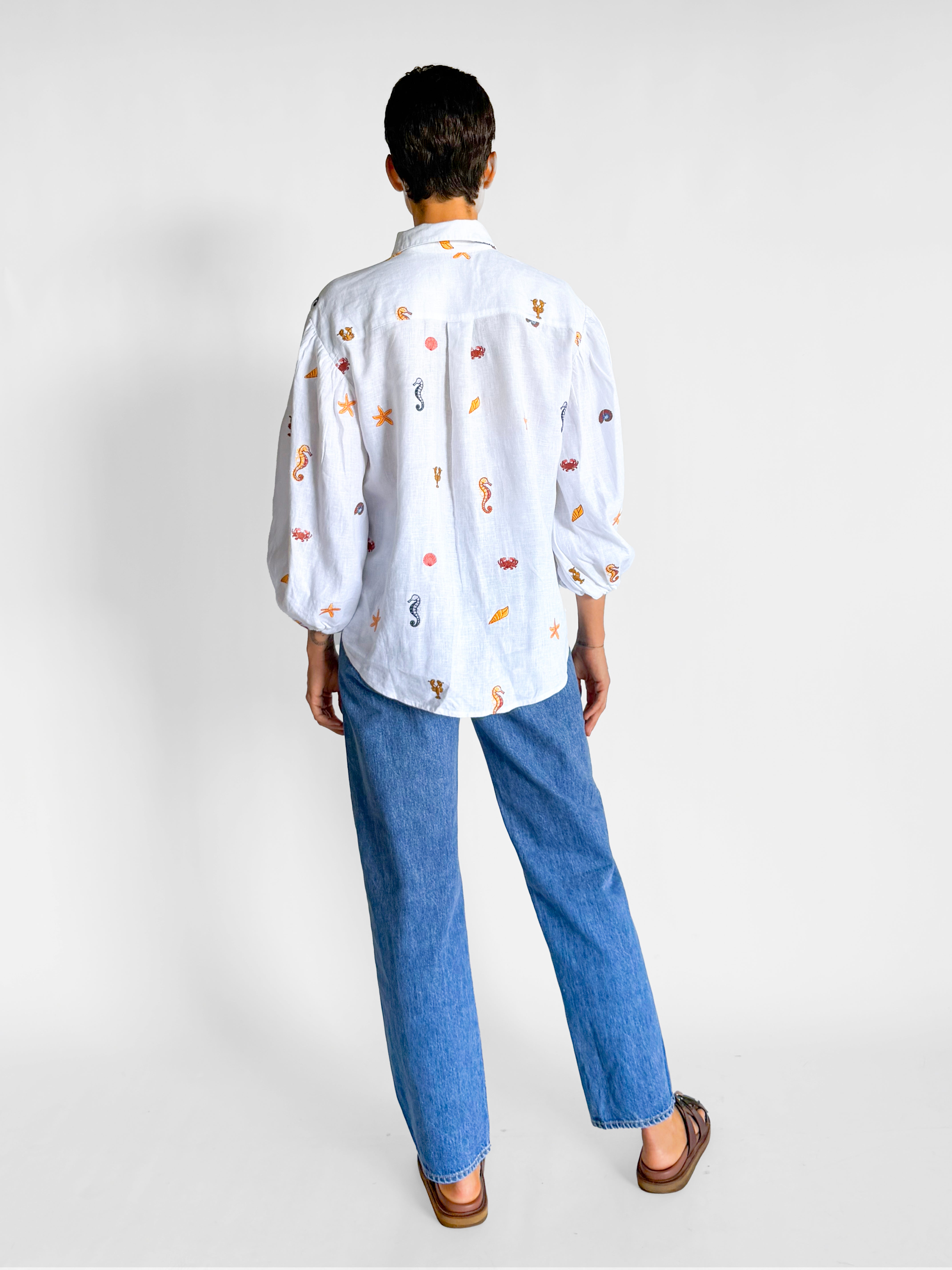 Alemais Under the Sea Embroidered Shirt, image 3 of 6