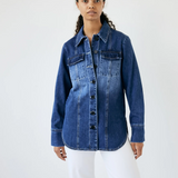 Panel Denim Shirt