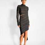 Dion Lee Asymmetric pointelle minidress, image 3 of 5