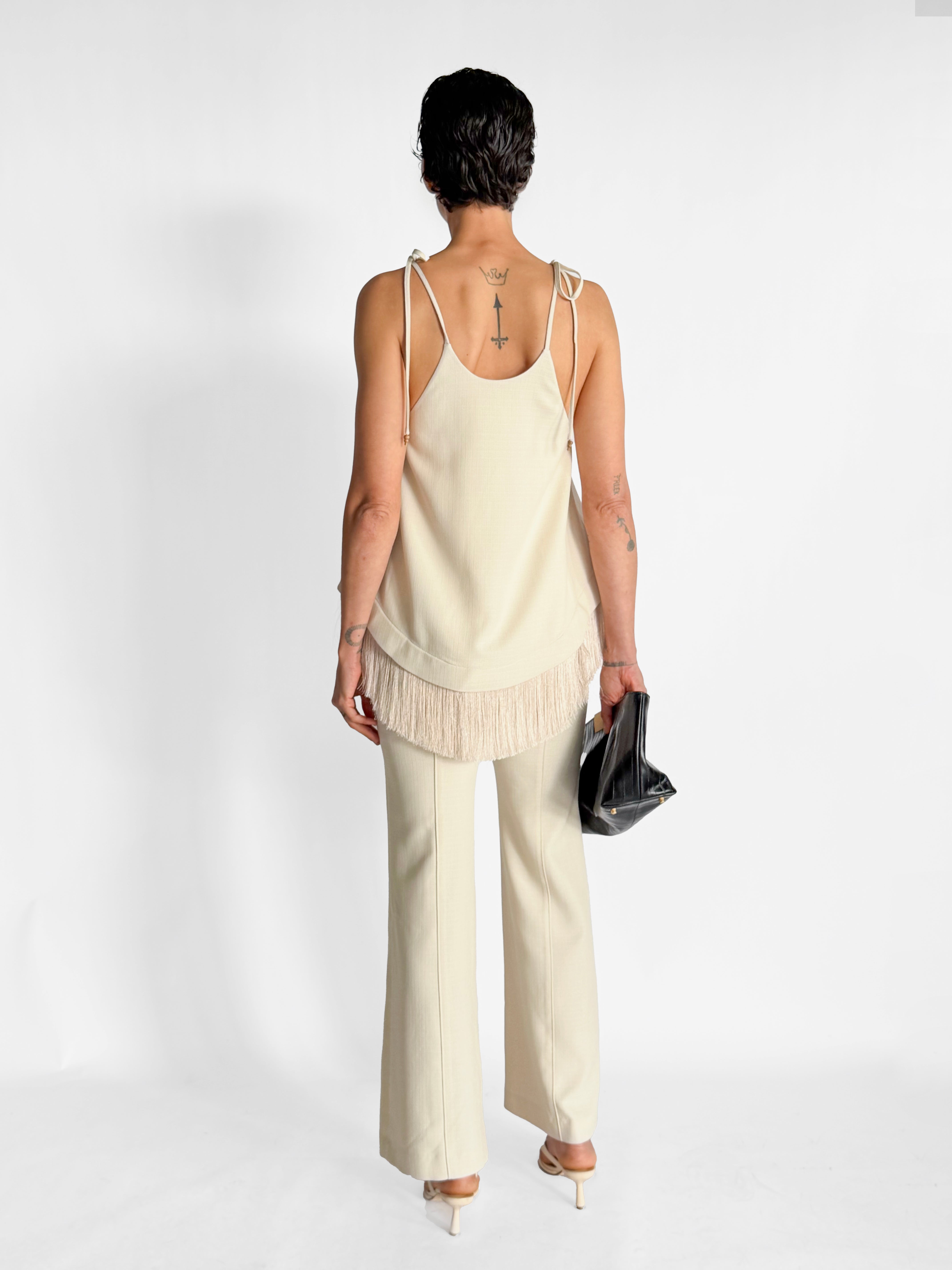 Clea Bibi Fringe Hem Top and Watson Trouser Set, image 3 of 7