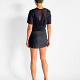 Venroy Linen Tie Mini Skirt, image 3 of 5
