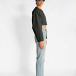 Ganni Striped Cropped Blazer, image 3 of 4