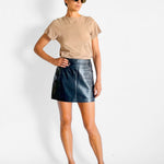Camilla and Marc Florian Leather Mini Skirt, image 3 of 4