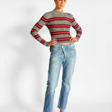 Proenza Schouler Long Sleeved Marled Striped Sweater, image 3 of 5