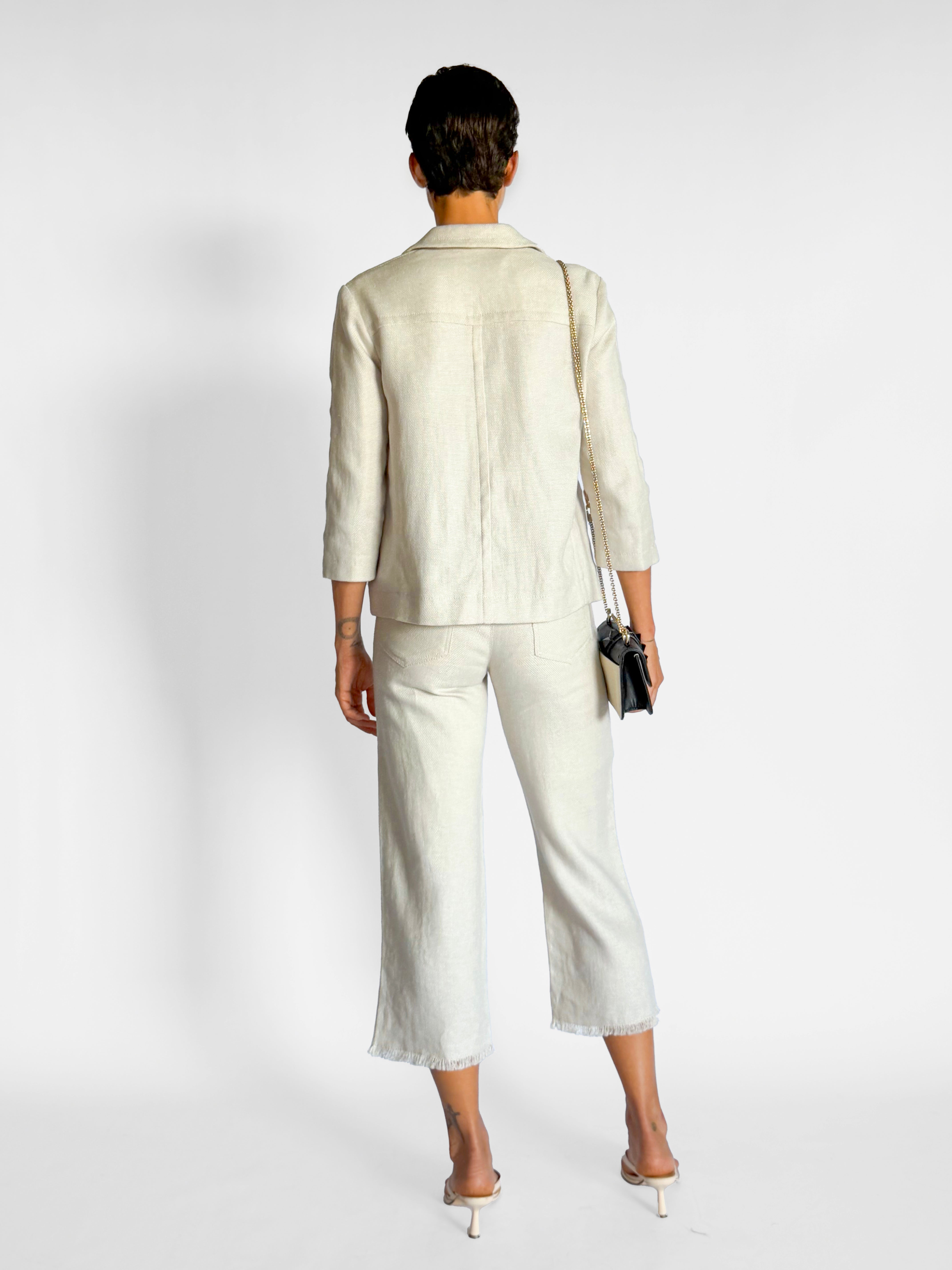 Max Mara Linen Jacket and Pant Set, image 3 of 6