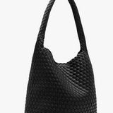 Alt-Leather Woven Large Tote