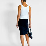 Saint Laurent Mid Rise Pencil Skirt, image 3 of 5