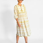 Zimmermann Striped Woven Tassel Midi Dress, image 4 of 5