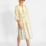 Zimmermann Striped Woven Tassel Midi Dress, image 4 of 5