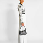 Self Portrait Floral Lace Pleated Maxi Dress, image 4 of 4