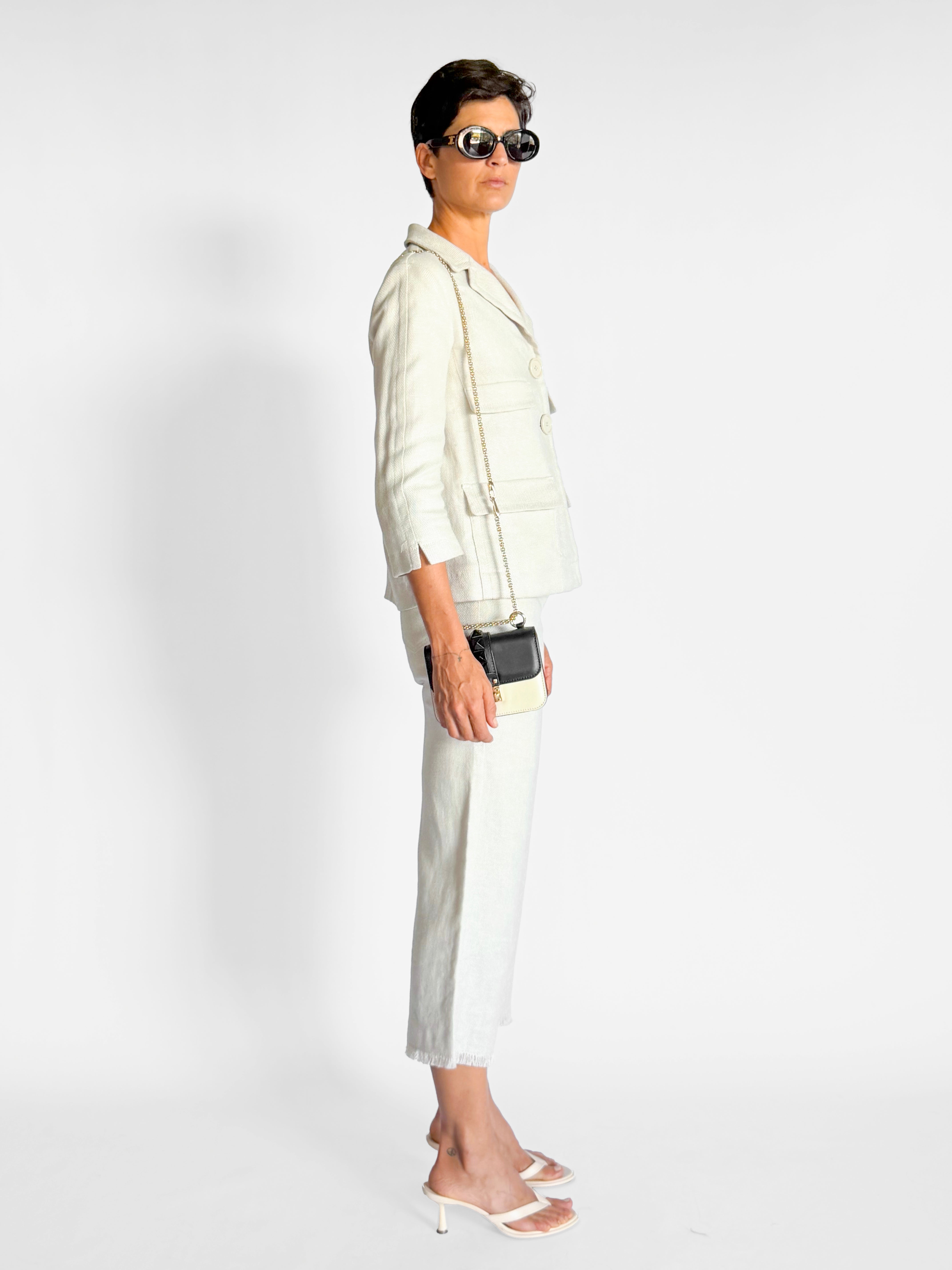 Max Mara Linen Jacket and Pant Set, image 4 of 6